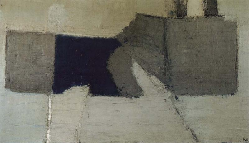 Nicolas de Stael The Grey and Blue of Figure